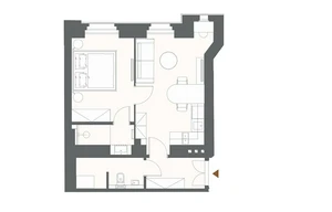 Apartment for sale, 2+kk - 1 bedroom, 45m<sup>2</sup>
