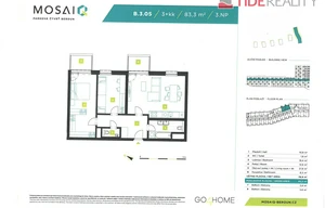 Apartment for sale, 3+kk - 2 bedrooms, 91m<sup>2</sup>