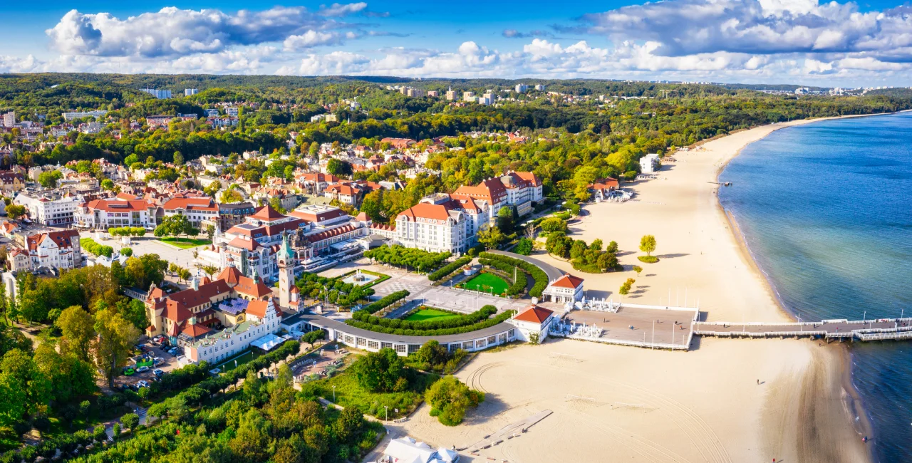 Aerial view of Sopot, Poland. Photo: Shutterstock / Patryk Kosmider