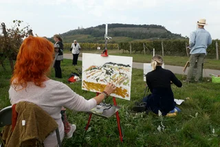 Painting 'en plein air' and Moravian wine: A match made in Mikulov