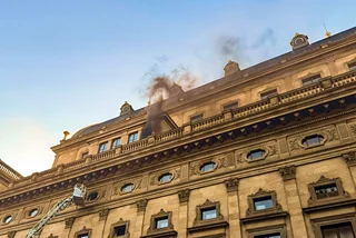 Fire at Prague's National Theatre forces evacuation, tram disruption