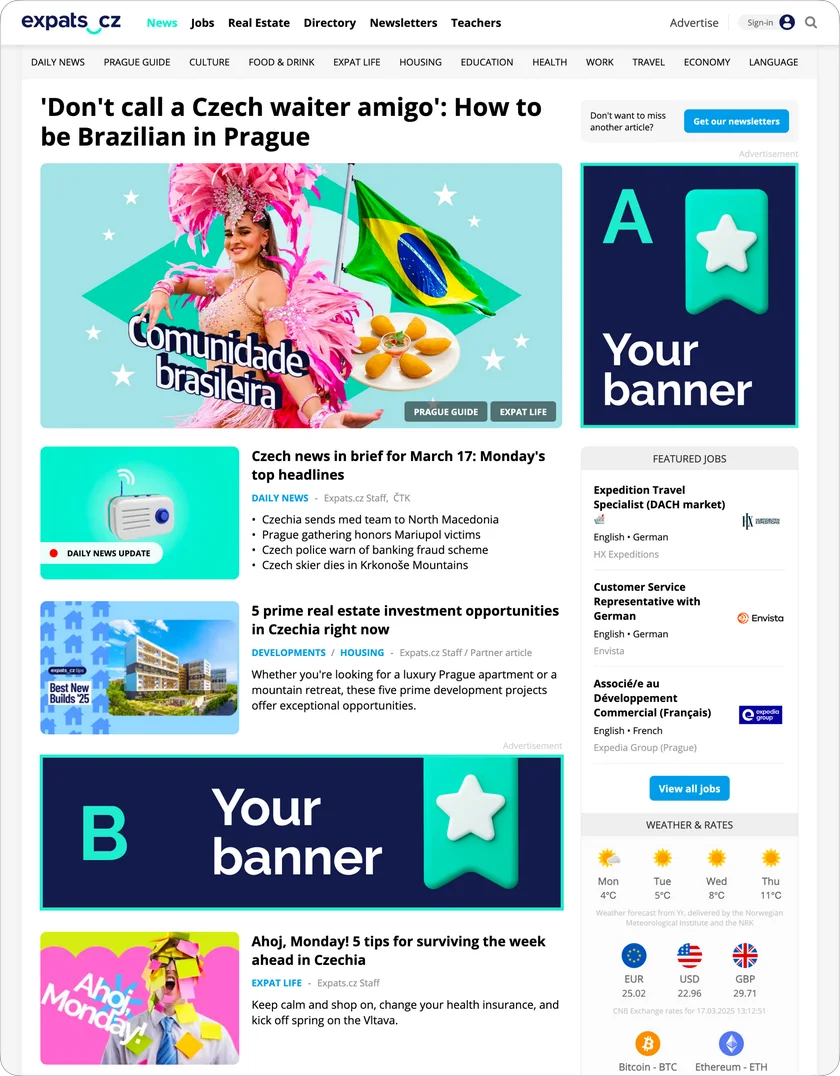 Homepage Advertising