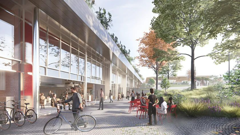 Near the planned check-in all of the station (Jakub Cigler Architechts)