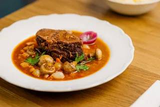 In the Czech kitchen: Kuchyň's braised beef flank steak with red wine