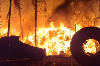 Special alert raised as firefighters keep tackling huge overnight blaze near Prague