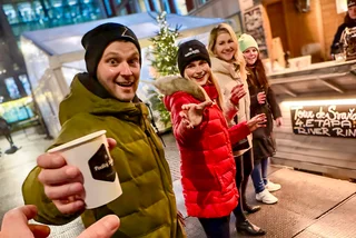 Join the svařák challenge: Prague’s human mulled-wine chain aims to set a record
