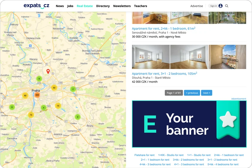 Real Estate Banners Listings