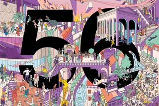 The poster for the upcoming 56th edition of the Karlovy Vary Film Festival. Photo: Kviff.com