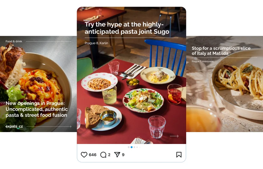 The Prague Feed carousel post example