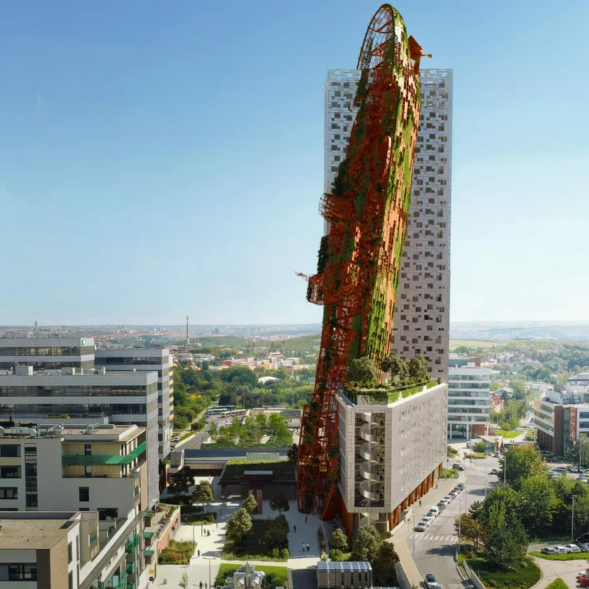 Visualization of Top Tower / via Trigema